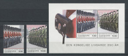 DANEMARK 2008 N° 1495/1496 Bloc 3 ** Neufs = MNH  Superbes Cote 13,20 € Garde Royale Uniformes Suits - Ongebruikt