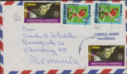 O) 1978 URUGUAY, FOOTBALL NATIONAL CHAMPIONSHIP, EASTER CULTURAL HERITAGE, COVER TO GERMANY, XF - Poste Aérienne