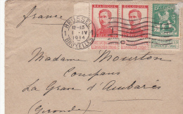 1914 LETTRE BRUXELLES  FRANCE /1488 - Other & Unclassified