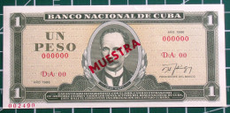 Cuba Billete MUESTRA (SPECIMEN) 1986, Un Peso, Gem-UNC. Cuba Revolucionaria - Cuba