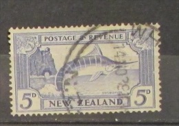 Nuova Zelanda 1935 Fish Swordfish - Usati