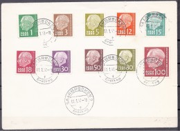 Saarland1957: Michel 380-98 Used With FirstDayCancellation - Usati