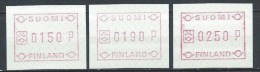 Finlande 1989 Vignettes D´affranchissement Série 6 Neuve - Timbres De Distributeurs [ATM]