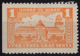 Senta Zenta - City / Local Revenue Stamp - Used - 1923 Yugoslavia Serbia Vojvodina - MNH - Service