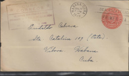 O) 1949 CARIBE, POSTAL STATIONARY, 2 C, ENVELOPE, COVER INTERNAL SERVICE - Luchtpost