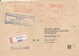 C03760 - Czechoslovakia (1986) Plzen 1: For Plzen Number Clearly Marked The Delivery Post Office - Postleitzahl