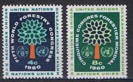 Verenigde Naties New York Y/T 78 / 79 (**) - Unused Stamps