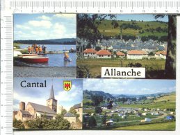 ALLANCHE   -  4 Vues  :   Lac Du Pêcheur  -  Vue Générale  -  Eglise  -  Camping - Allanche