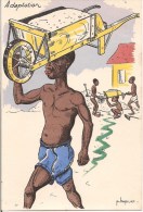 CPA ILLUSTRATEUR P. HUGUET ADAPTATION  AFRIQUE - Huguet