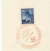 I7210 - Bohemia & Moravia (1940) Prag 1 - Praha 1 (d): Date Of Birth Führer; Adolf Hitler (1889-1945) - Otros