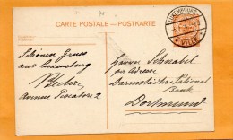 Luxembourg 1924 Card Mailed - Stamped Stationery