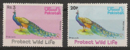 PAKISTAN 1976 Animal Protection , PEACOCKS MNH - Peacocks