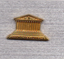 Pin's  Doré  Arthus  Bertrand  De  L' Assemblée  Nationale - Arthus Bertrand