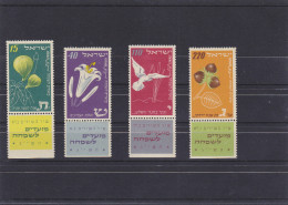 ISRAEL   YVERT   58/61  MH  * - Unused Stamps (with Tabs)