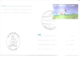 80903)cartolina Postale  Euro 0, 41posta Prioritaria29-4-2002 - Oblitérés