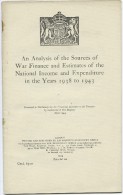 AN ANALYS OF THE SOURCES OF WAR FINANCE AND ESTIMATES … 1938-1943 - Guerre 1939-45