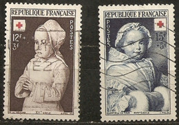 France  1951  Oblitéré   N° 914 - 915     Croix Rouge - Gebraucht