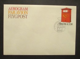 Svezia 1976 Aerogramma Aerogramme - Entiers Postaux
