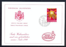 Liechtenstein 1986 - Sourvenir  Christmas-Card - Cartas & Documentos