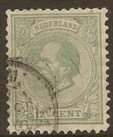 NETHERLANDS 1872 12.5c P12.5x12 SG 94 U #ED38 - Gebruikt