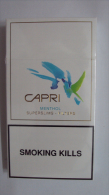 Vietnam Viet Nam CAPRI Empty Hard Pack Of Tobacco Cigarette - Estuches Para Cigarrillos (vacios)
