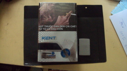 Vietnam Viet Nam KENT Big Empty Hard Pack Of Tobacco Cigarette - Etuis à Cigarettes Vides