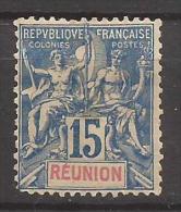 REUNION - N° 37- NEUF X - Coin Arrondi - Unused Stamps