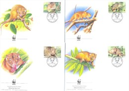 Nat302fb WWF FAUNA ZOOGDIEREN GREY CUSCUS Phalanger Orientalis WOLLKUSKUS MAMMALS WILDLIFE SOLOMON ISLANDS 2002 FDC´s - FDC