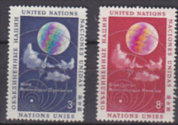 H0019 - U.N. NEW YORK N°48/49 ** METEOROLOGIE - Unused Stamps