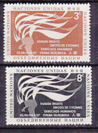 H0024 - U.N. NEW YORK N°54/55 ** DROITS DE L'HOMME - Unused Stamps