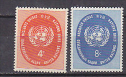 H0028 - U.N. NEW YORK N°60/61 ** - Unused Stamps