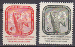 H0035- U.N. NEW YORK N°70/71 ** - Unused Stamps