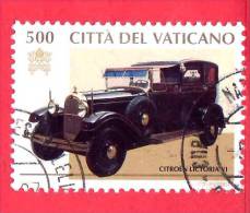 VATICANO  - 1997 - Carrozze Ed Auto Pontificie - Citroen Lictoria - 500 - US - Oblitérés