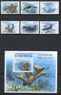 Dominica, Yvert 603/608+BF55, Scott 618/623+624, MNH - Dominique (1978-...)