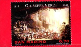SAN MARINO - 2013 - 200º Anniversario Della Nascita Di Giuseppe Verdi  - 0,70 € • Scena Dell´Aida - Usados
