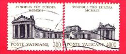 VATICANO  - USATO -1991 - Assemblea Speciale Per L´Europa Del Sinodo Dei Vescovi - 300+4000 L. • Colonnato Di San Pietro - Usati