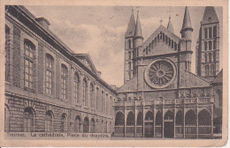 CPA Tournai - La Cathédrale, Place Du Chapitre (8713) - Doornik