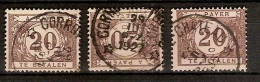 TX34 (3x) Met ZELDZAME STERSTEMPEL CORROY LE CHATEAU ! Inzet Aan 10 € ! - Briefmarken