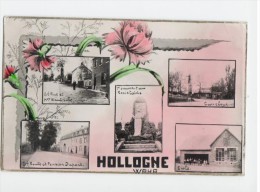 Hollogne - Waha - Lez Liege - Ecole - Carrefour - Grand Route Et Pension Dupont - Gd Rue Et Maison Wautiche ( 1947 ) - Grace-Hollogne