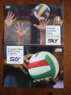 Volley Lot De 2 Cartes Postales - Voleibol