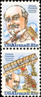 1979 USA Air Mail Stamp Octave Chanute Sc#c93-94 C94a Post Aircraft Airplane Plane Famous - Explorers