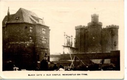 TYNE And WEAR -  NEWCASTLE - BLACK GATE And OLD CASTLE RP T230 - Newcastle-upon-Tyne
