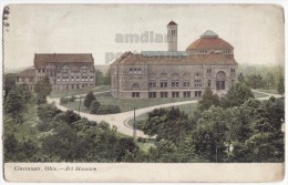 CINCINNATI OHIO, EDEN PARK, ART MUSEUM BUILDINGS 1910s Vintage Ohio Postcard  - City View - Cincinnati