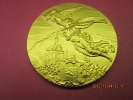 MEDAILLE  D'OR :HOMMAGE De La VILLE De DINANT ( Fisch & Cie. Bruxelles )  ( Grise G4 ) - Autres & Non Classés