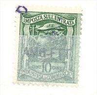 MARCA DA BOLLO REVENUE - TRIESTE AMG FTT - IGE  CENT.10 - TESTA - Revenue Stamps