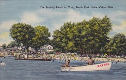 The Bathing Beach At Craig Beach Park Lake Milton Ohio - Otros & Sin Clasificación