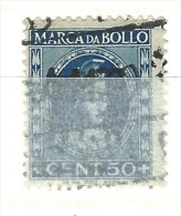 MARCA DA BOLLO REVENUE - TRIESTE AMG FTT  - CENT.50 - Fiscales