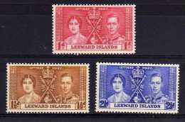 Leeward Islands - 1937 - GVI Coronation - MH - Leeward  Islands