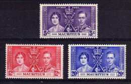 Mauritius - 1937 - GVI Coronation - MH - Mauritius (...-1967)