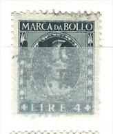 MARCA DA BOLLO REVENUE - TRIESTE AMG FTT  - LIRE 4 - Steuermarken